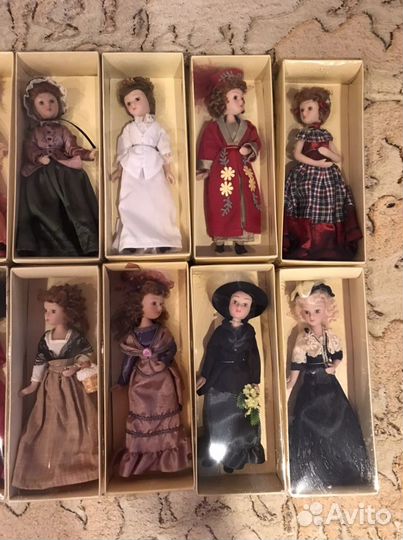 Фарфоровые куклы дамы эпохи