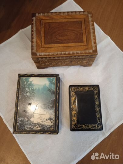 Шкатулки СССР винтаж