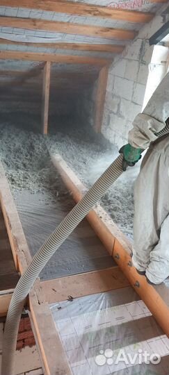 Утепление кровли Изовером бесшовным