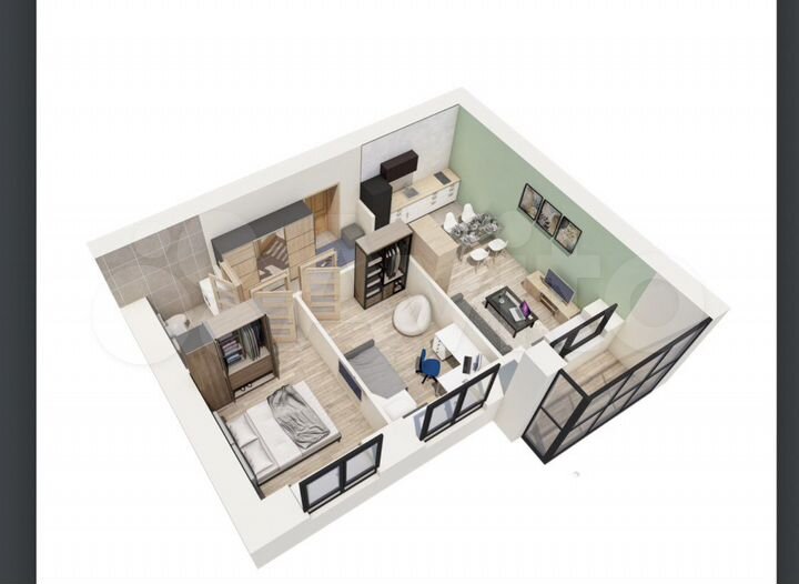 3-к. квартира, 53,6 м², 3/16 эт.