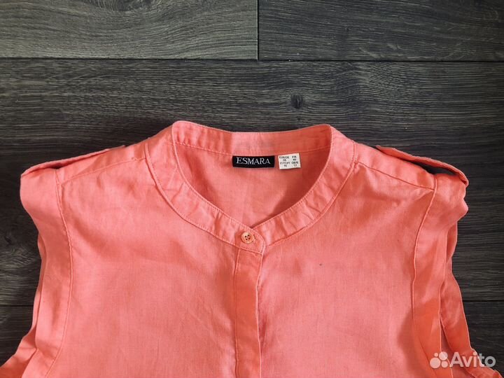 Лен немецкие платья (коралловое и розовое)