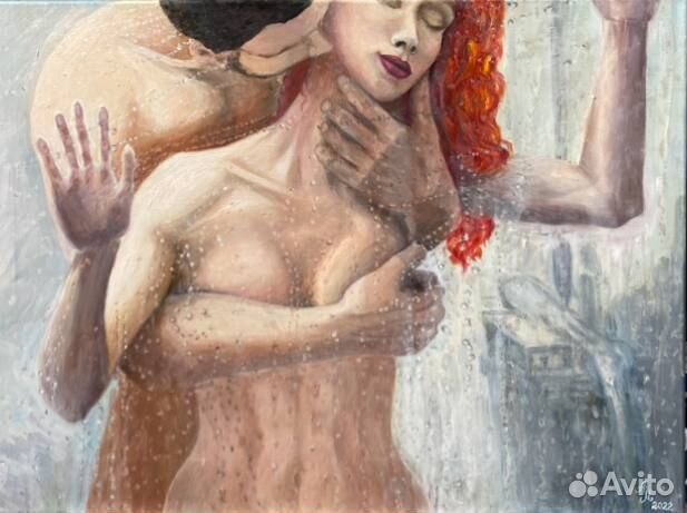 «Влюбленные в душе», холст на подрамнике, масло