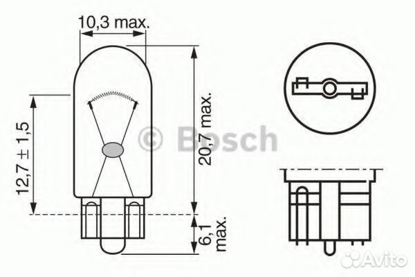 Лампа накаливания 1987302206 bosch