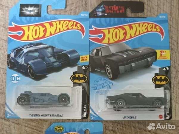 Hot wheels batman batmobile 2 машины