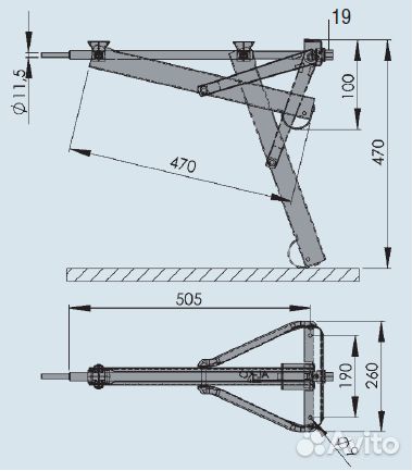 Для автодомов и караванов Опора