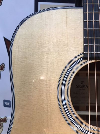 Акустическая гитара Sigma DM-1, с топом из массива