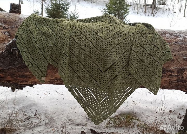 Шаль ручной работы