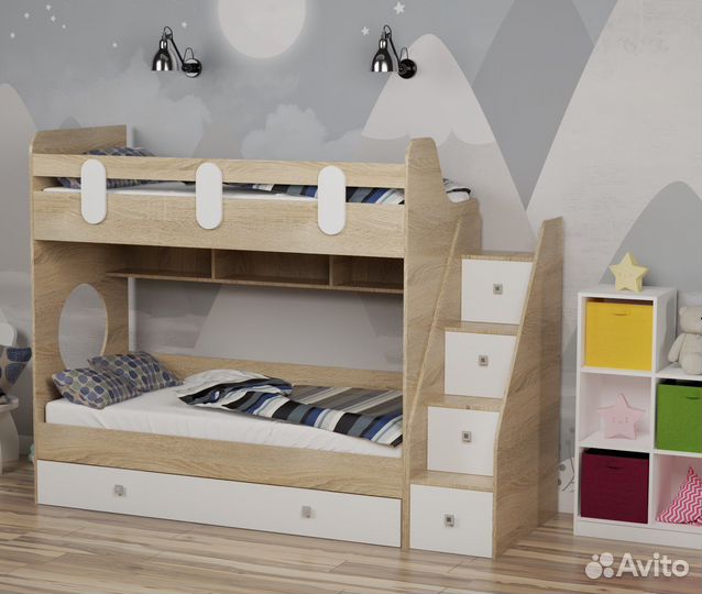 Двухъярусная кровать детская