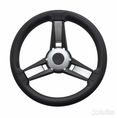 Рулевое колесо giazza хром матовый, д.350 мм