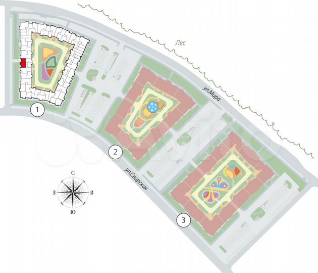2-к. квартира, 60,5 м², 4/4 эт.