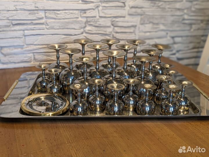 Zepter набор Принц бокалы, рюмки, блюдца, поднос