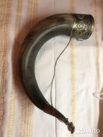 Рога тура Кубачи серебро