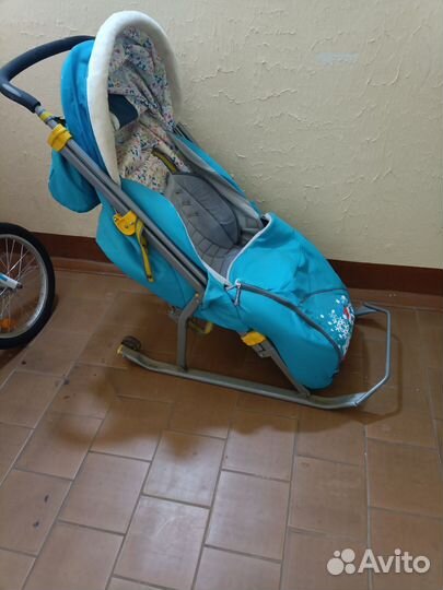 Детские санки коляска бу