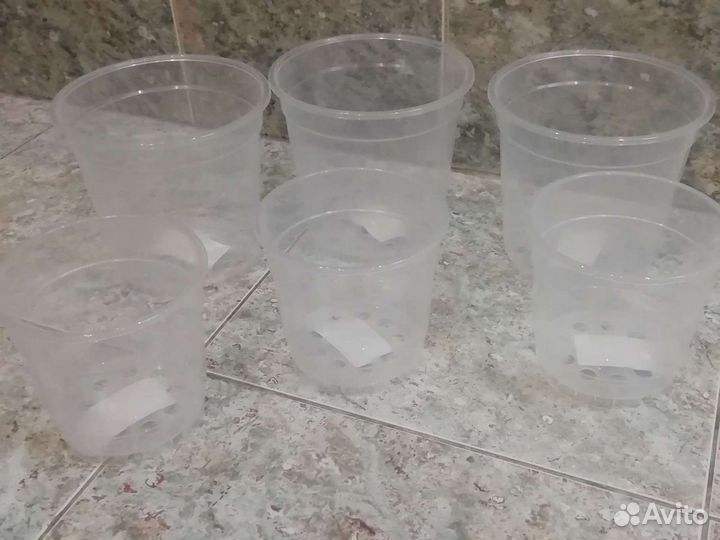 Горшок для орхидей прозрачный