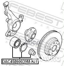 Подшипник ступичный передний 45x86x39