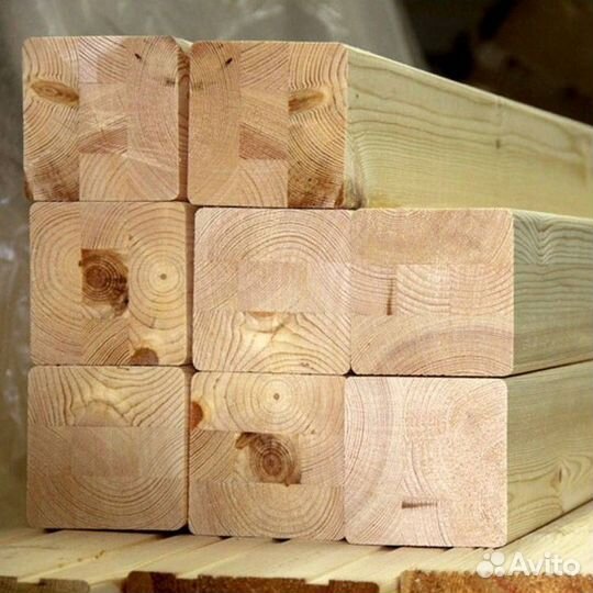 Брус клеёный 100х100х3000 сосна сорт ав