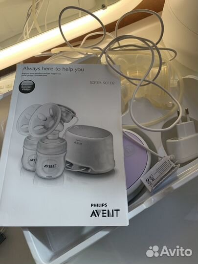 Молокоотсос avent электрический