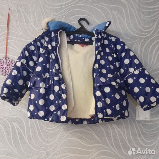 Пуховик зимний на девочку 4-5 лет