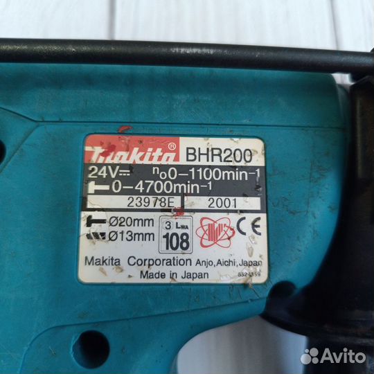 Перфоратор Makita BHR200 24V. Оригинал