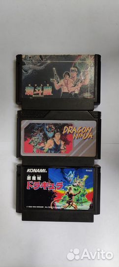 Картриджи Famicom (Dendy) оригинал