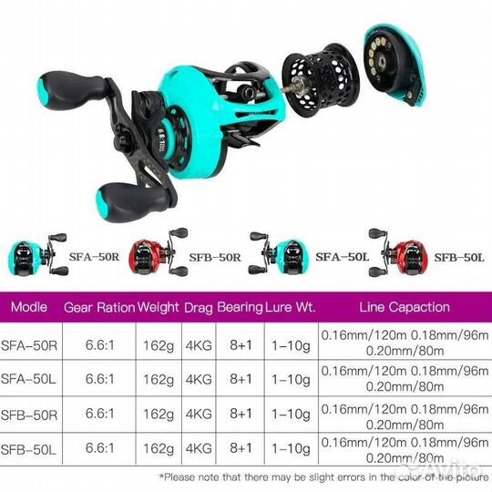 Катушка Tsurinoya Spirit Fox SFB-50R