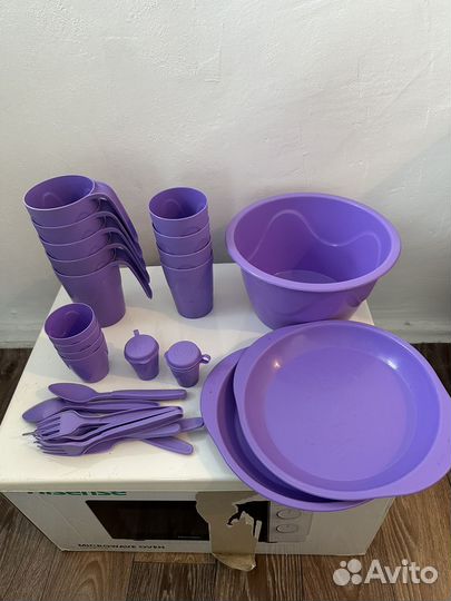Набор посуды для пикника (остатки)