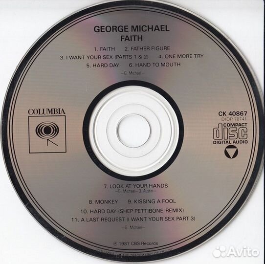 CD диск George Michael – Faith (USA)