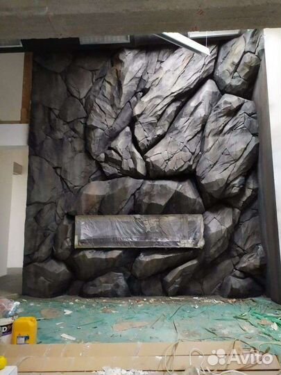 Интерьерная скала, арт стена, акцентная стена
