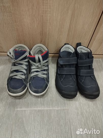 Ботинки новые демисезон 2 пары 32р и 33р