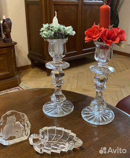 Хрустальные подсвечники