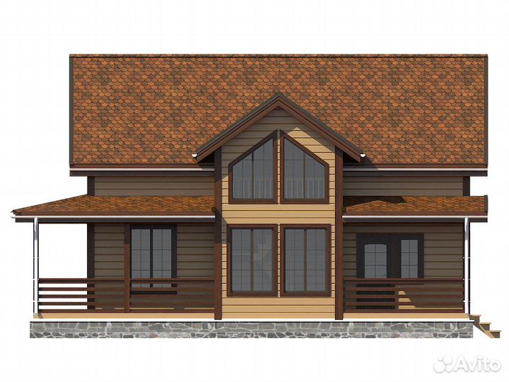 Двухэтажный каркасный дом 156 м2 под ключ