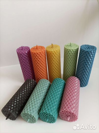 Набор свечей из медовой вощины