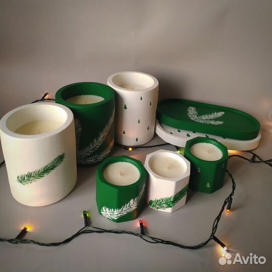 Подарочный набор ароматических свечей (Новый год)