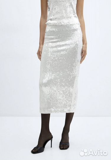 Юбка Mango с пайетками