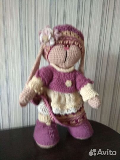 Вязаные игрушки. Заяц Тильда ручная работа