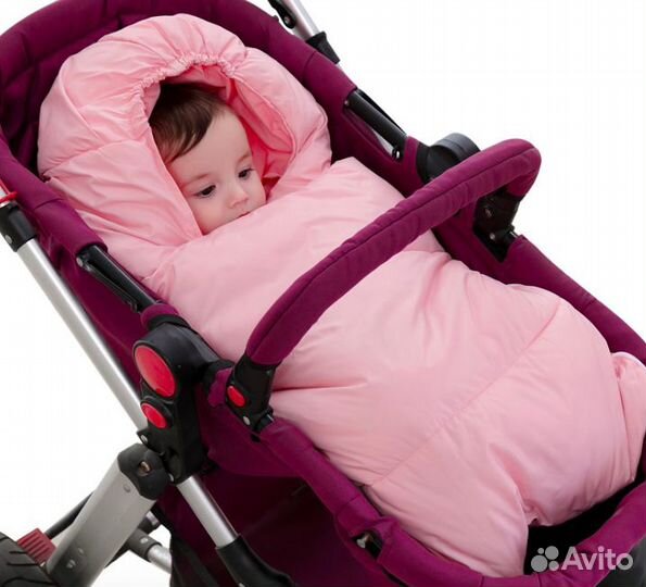 Новый конверт на выписку тёплый голубой 85см