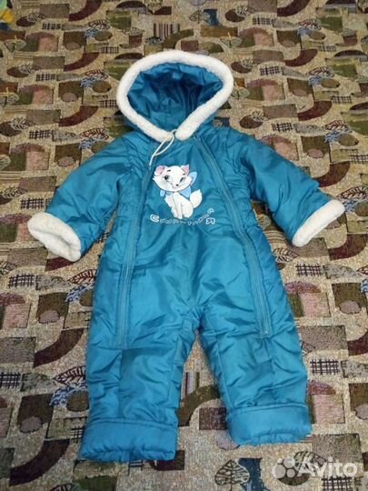 Зимний комбинезон для девочки, размер 80