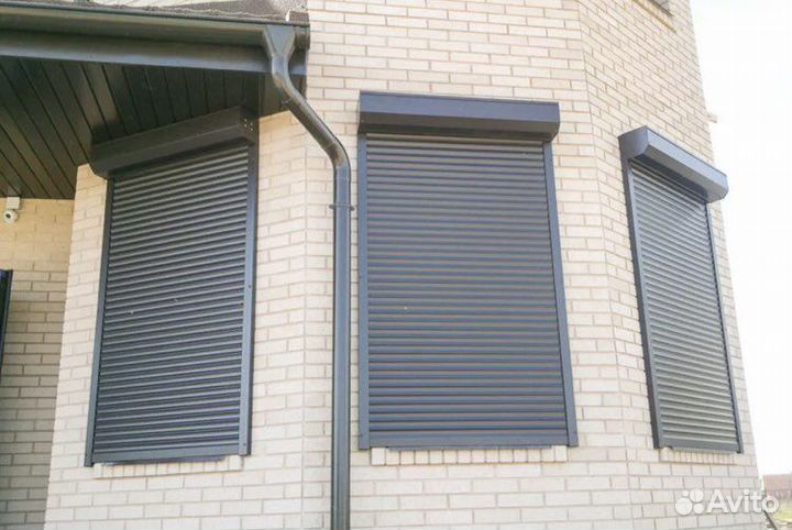 Рольставни серые