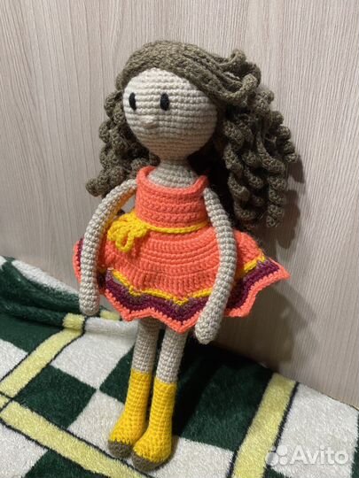 Кукла тильда вязанная