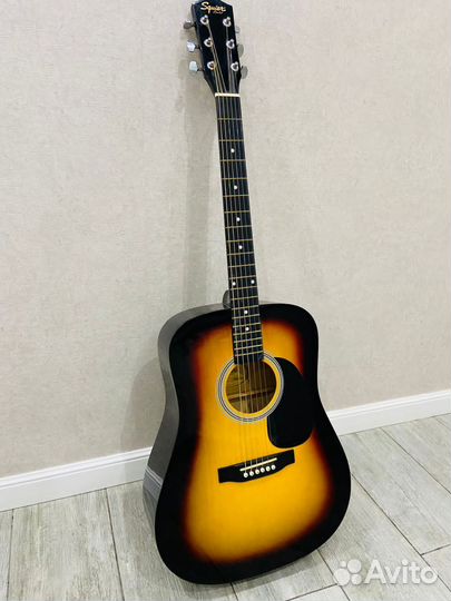 Акустическая гитара fender squier