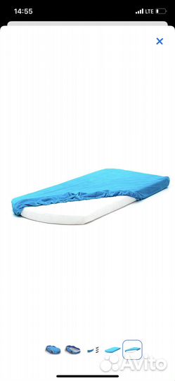 Кровать детская Romack Baby голубая