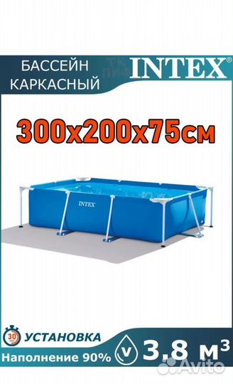 Каркасный бассейн intex