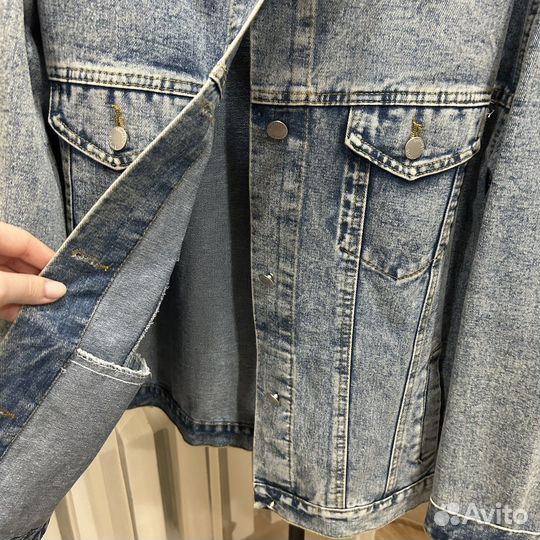 Джинсовая куртка унисекс 3xl