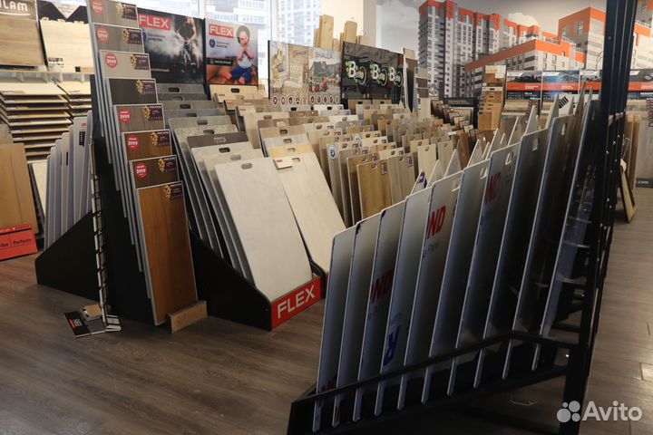 Кварцвиниловая плитка под бетон замковая