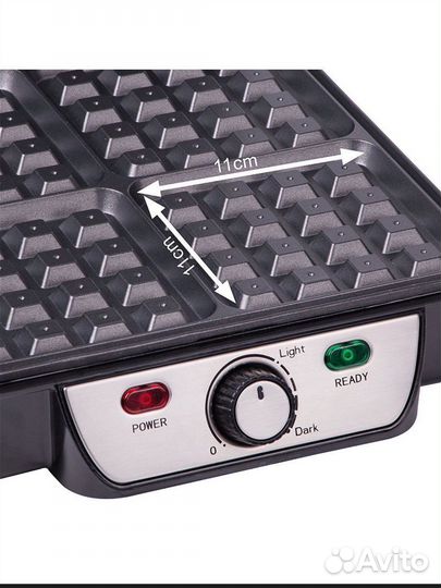 Электрическая вафельница новая