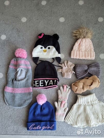 Шапки, повязки, манишка. Цена за пакет