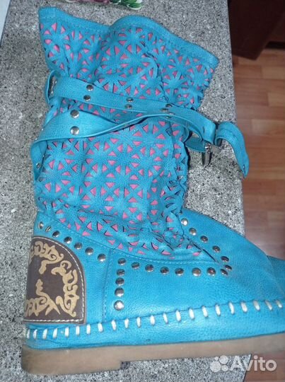 Сапоги женские для образа Снегурочки 38 размер