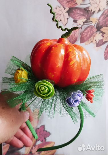 Тыква ободок/ заколка