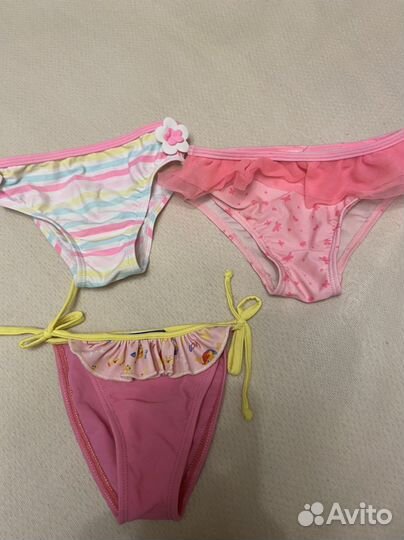 Купальник и плавки для девочки 74-80