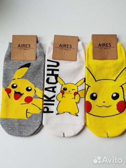 Носки с Пикачу и покемонами